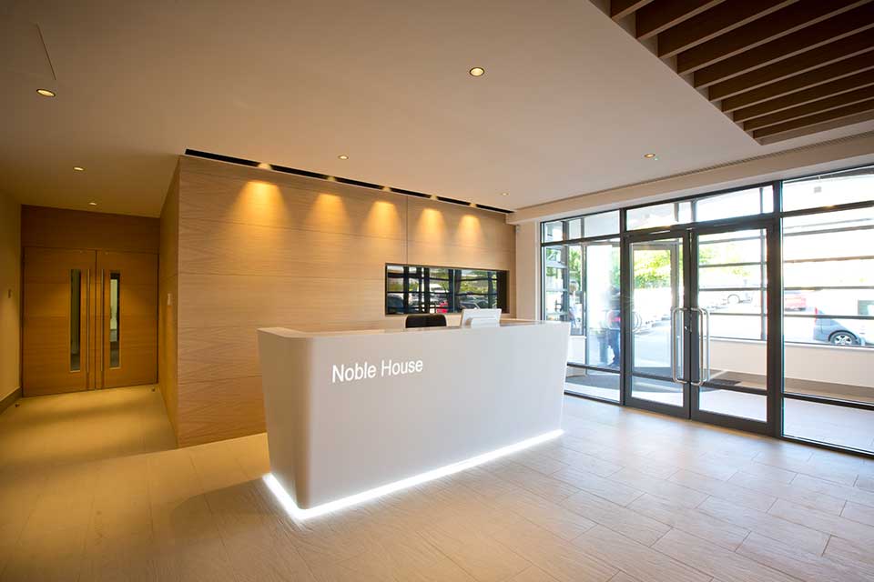 Nature-Inspired Reception Area